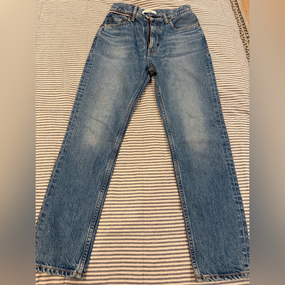 Moussy Women’s Slim Straight Blue Denim Jeans